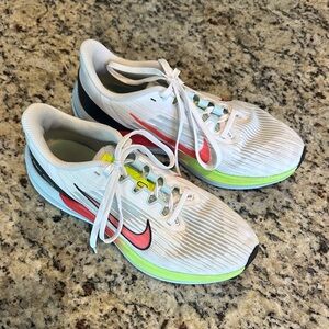 Nike White and Red Athletic Sneakers